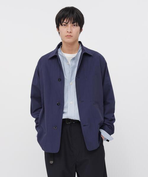 MHL. ショールカラー コットンジャケット 黒　サイズ1 エムエイチエル MHL. WASHED COTTON DRILL RAGLAN JACKET 10BLACK 〔レディース〕 MHL
