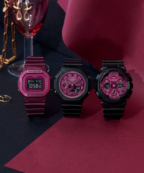 「G-SHOCK」 デジタル腕時計 FREE レッド レディース_画像2