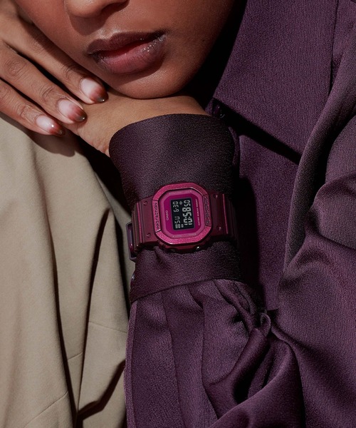 「G-SHOCK」 デジタル腕時計 FREE レッド レディース_画像5