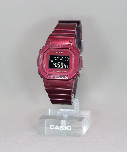 「G-SHOCK」 デジタル腕時計 FREE レッド レディース_画像7