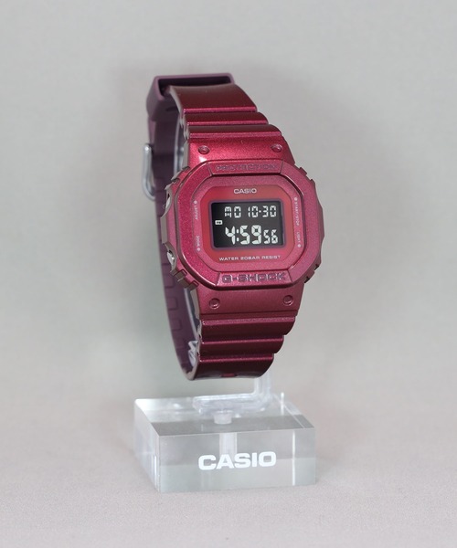 「G-SHOCK」 デジタル腕時計 FREE レッド レディース_画像8