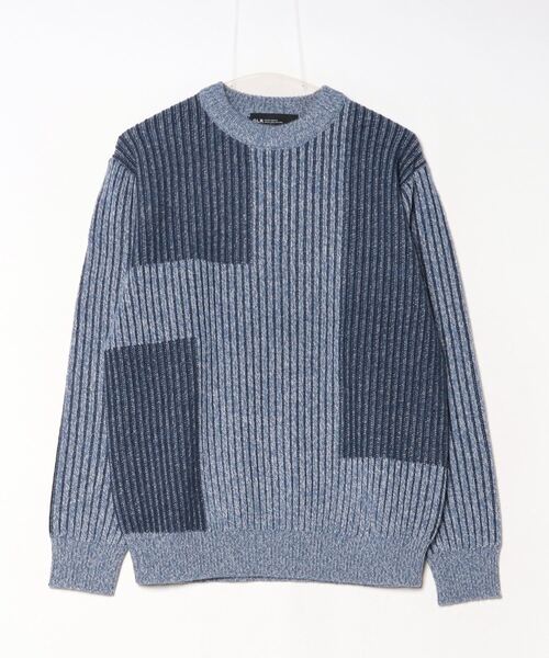 「green label relaxing」 長袖ニット S グレー メンズ_画像3