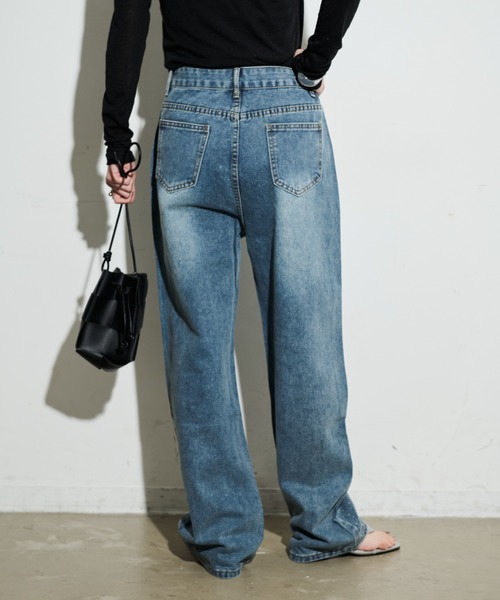 「Shelly island」 デニムパンツ S ブルー レディース_画像6