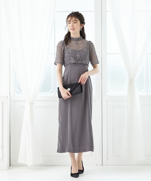 「AIMER」 キャミソールワンピース MEDIUM チャコールグレー レディース_画像7