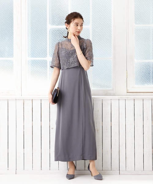 「AIMER」 キャミソールワンピース MEDIUM チャコールグレー レディース_画像9