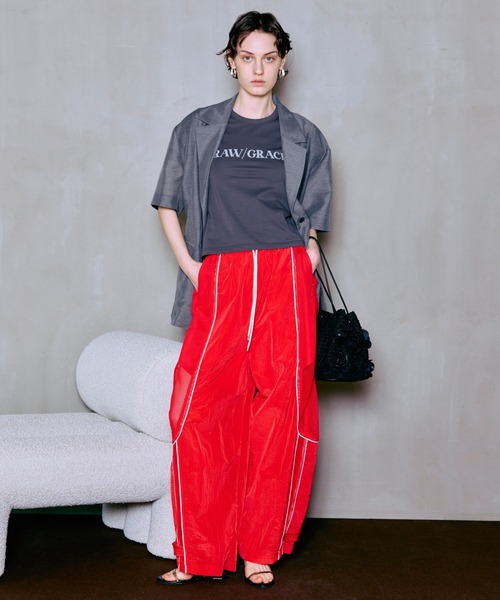 パンツ 「PRE-ORDER」Mesh Sporty Balloon Pants/メッシュスポーティバルーンパンツ レディース メンズの画像