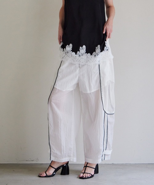 パンツ 「PRE-ORDER」Mesh Sporty Balloon Pants/メッシュスポーティバルーンパンツ レディース メンズの画像