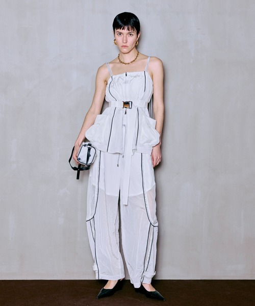 パンツ 「PRE-ORDER」Mesh Sporty Balloon Pants/メッシュスポーティバルーンパンツ レディース メンズの画像