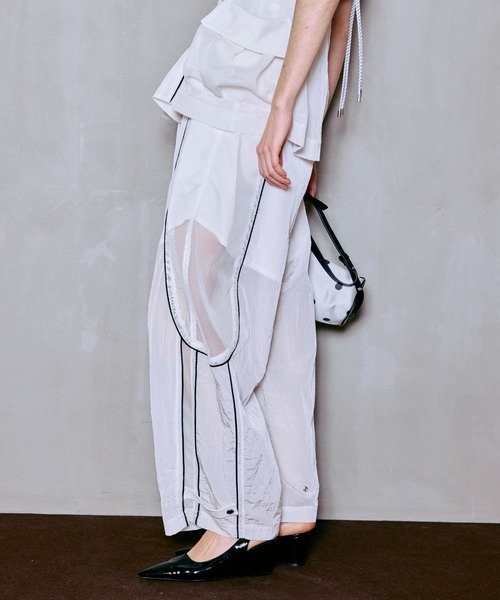 パンツ 「PRE-ORDER」Mesh Sporty Balloon Pants/メッシュスポーティバルーンパンツ レディース メンズの画像