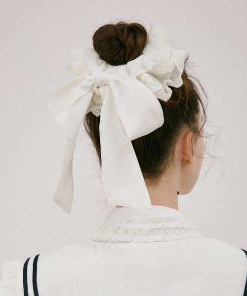シュシュ big frill ribbon chouchou / ビッグフリルリボンシュシュ