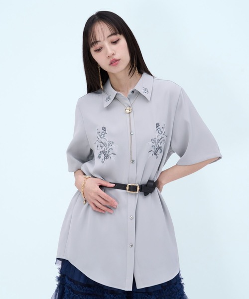 トロミシシュウシャツ(HARE) 楽天市場】【SALE／38%OFF】トロミシシュウシャツ HARE ハレ トップス