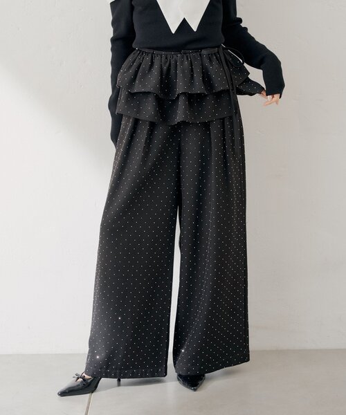 「Chico」 パンツ FREE ブラック系その他2 レディース