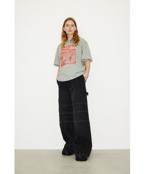 「THROW by SLY」 デニムパンツ 2 ライトブルー レディース_画像5