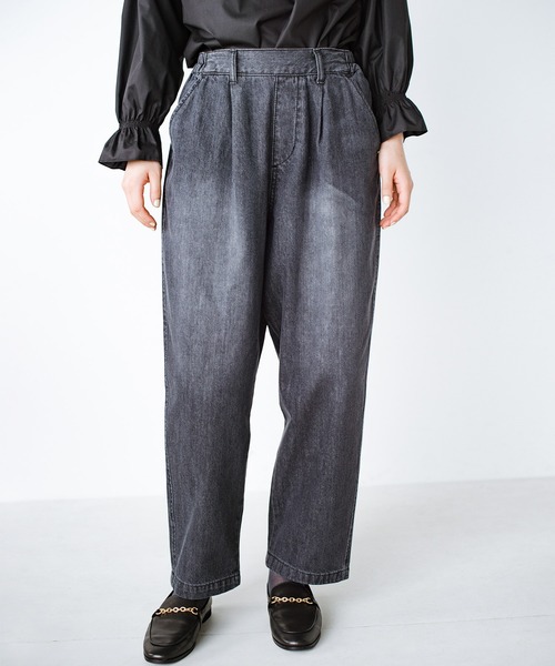「haco!」 デニムパンツ MEDIUM グレー レディース_画像4
