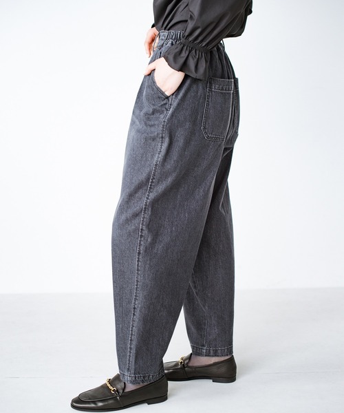 「haco!」 デニムパンツ MEDIUM グレー レディース_画像5