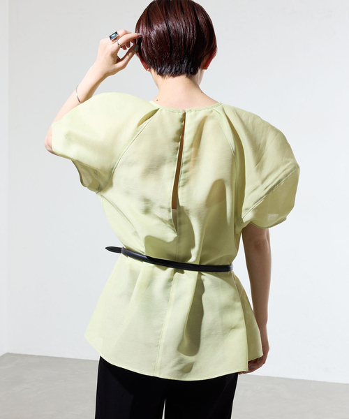IENA（イエナ） ブラウス シャツ 夏 半袖 「一部店舗限定」袖 