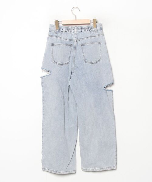 「w closet」 デニムパンツ FREE ブルー レディース_画像2