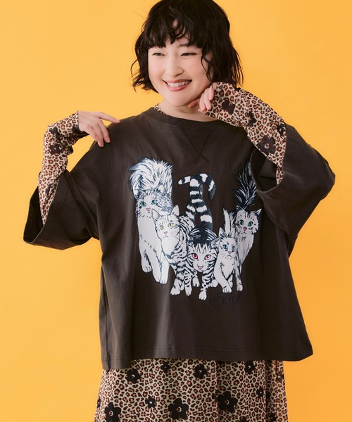【Bbaywaterr】45Rレースキャミソール カットワーク刺繍 藍染め ScoLar（スカラー） ワンピース 162662：4柄展開 ロングスリーブソフト