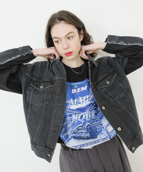 CHIGNON デニムジャケット CHIGNON（シニヨン） デニムジャケット FREE グレー レディース
