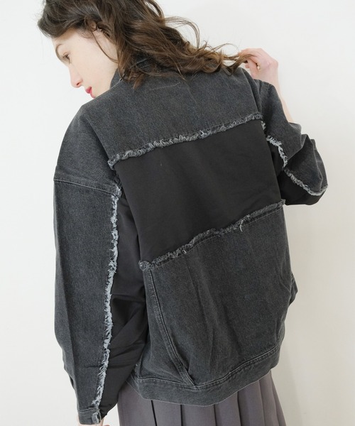 CHIGNON（シニヨン） デニムジャケット FREE グレー レディース