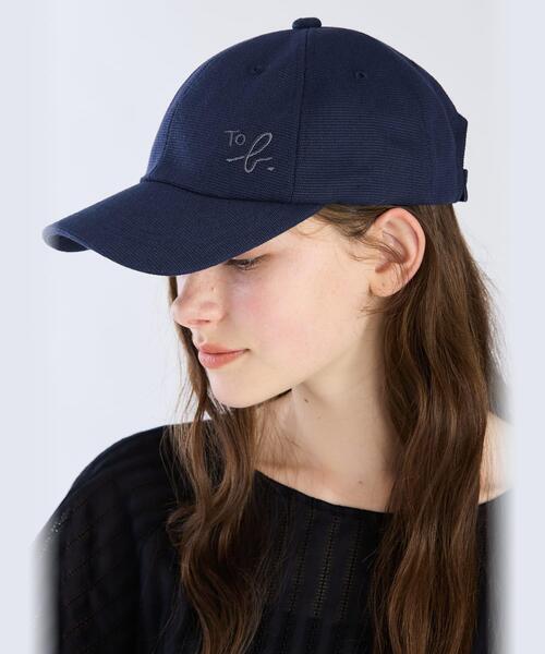agnès b. ネイビーキャップ TU To b. by agnes 「To b.」 キャップ FREE ネイビー レディース