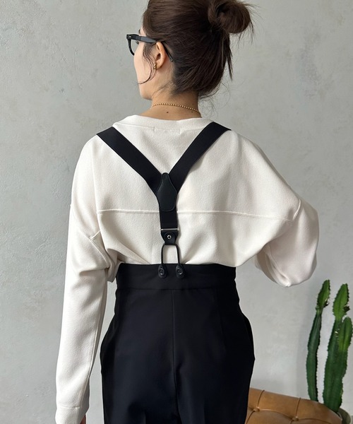 「DouDou」 パンツ FREE ブラック レディース_画像6