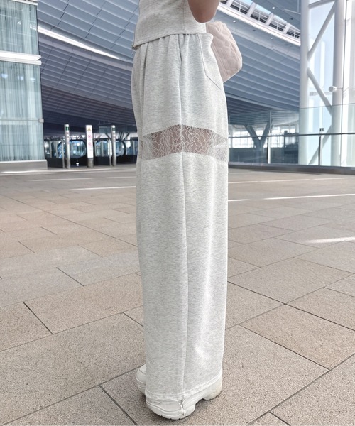 「one way」 イージーパンツ FREE グレー レディース_画像3