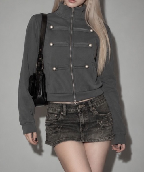 ジャージ Stand Collar Napoleon Jacket / スタンドカラーナポレオンジャケット レディース | CeLess | 03