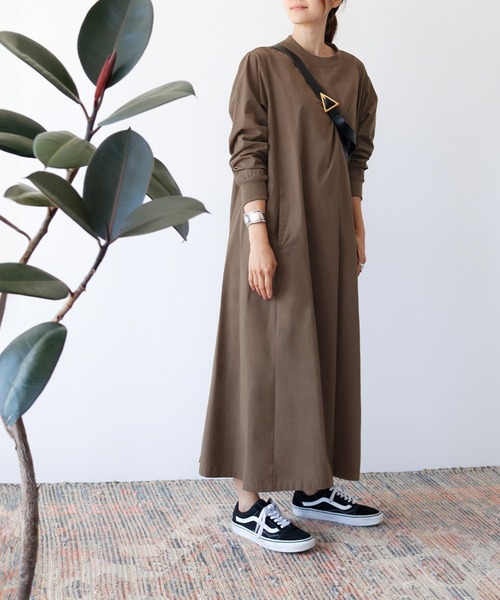 lohen⭐︎Aラインワンピース 楽天市場】kaene カエン ウォッシャブル Aライン ロングスリーブ