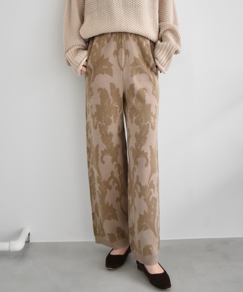 けします⊘ パンツ - 通販 - PayPayモール ジャカードバイカラ―ニットパンツ ZOZOTOWN PayPayモール店 ∗がございま