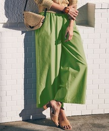 RANAN（ラナン） パンツ 麻入りピンタックワイドパンツ レディース