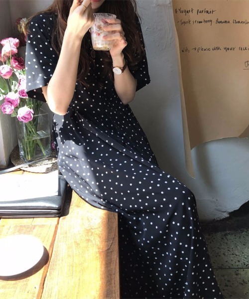 ワンピース 水玉シフォンワンピース : ZOZOTOWN Yahoo!店 - 通販