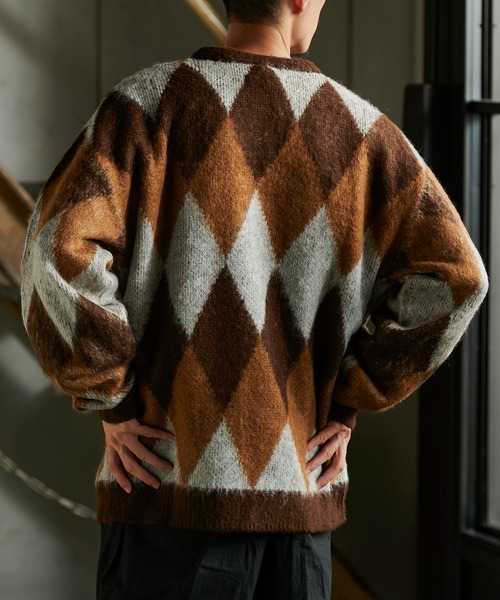 gadidanoniem ニット クルーネックニット シェットランドウールカラーネップ3G | ニット