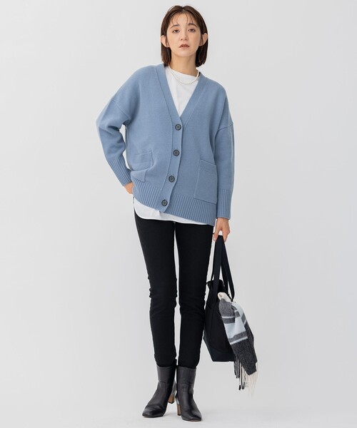 23区 - 23区 ウールカシミヤブレンド カーディガン CLASSY.1月号掲載】ウールカシミヤブレンド カーディガン / 23区