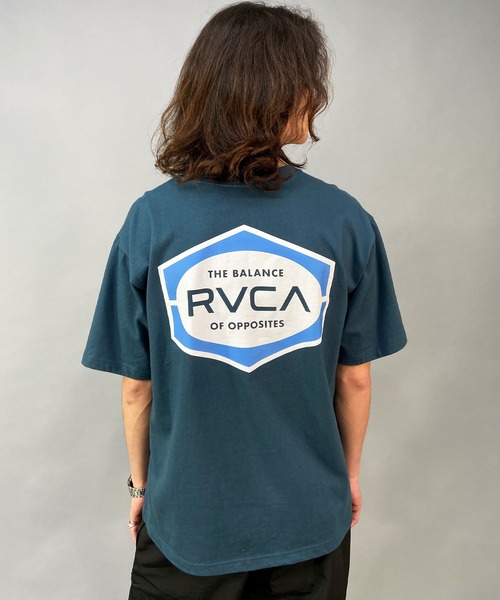 【RVCA】バックプリント オーバーサイズ Tシャツ★男女OK♪ RVCA tシャツ RVCA/ルーカ 半袖Tシャツ バックプリント オーバー
