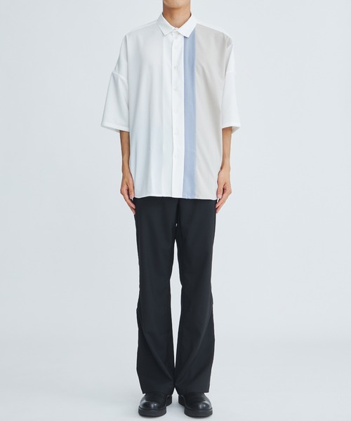 SHAREEF シャツ ブラウス STUDIOUS別注 切り替え SHIRTS メンズ