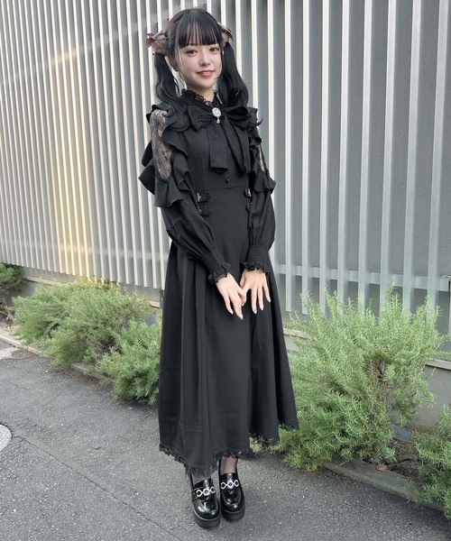 ROJITA（ロジータ） ワンピース レースリボンラッフルスリーブロング