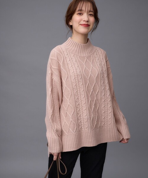 ANY（エニィ） ニット セーター 「6色展開」ソフトアクリルハイネック