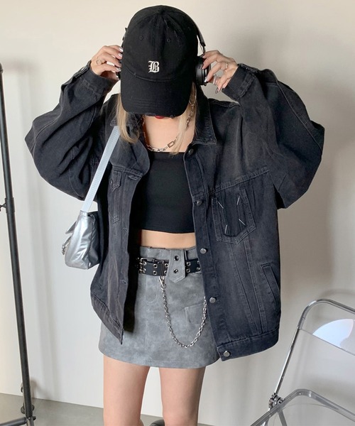 non-hedge（ノンヘッジ） デニムジャケット gジャン ポケット配色