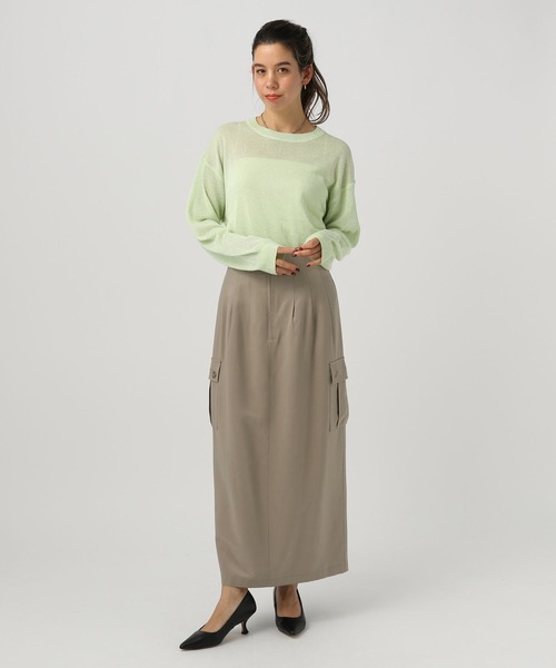 ニット セーター ラメリネンニット プルオーバー レディース COMME CA｜ラメリネンニット プルオーバー | Rakuten Fashion