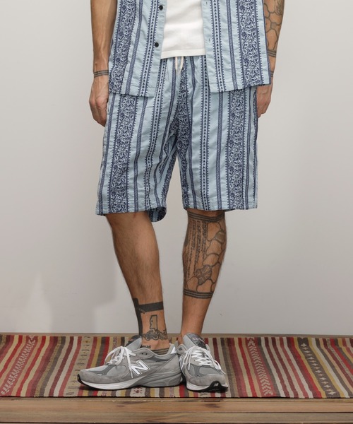 Schott EMBROIDERY刺繍ショーツM メンズ　ハーフパンツ　夏服 Schott N.Y.C メンズショート、ハーフパンツ｜ボトムス、パンツ