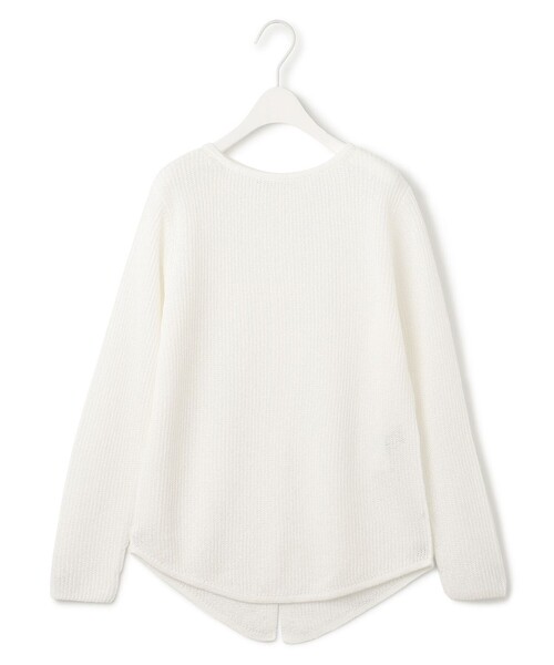 24ss 美品■ICB■洗える ペーパーブレンド シャインニット プルオーバー ICB 【洗える】 ペーパーブレンドシャインニット Vネックプルオーバー