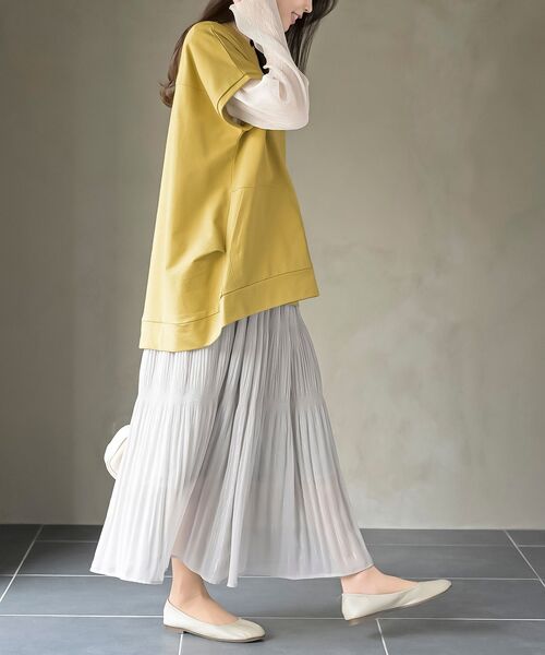 タグ付き未使用*23区 リネン ブルーオーバーシャツ ウエストリボン ピンク Loose Casual Blouse with Ribbon for Women, Pink, Light Green