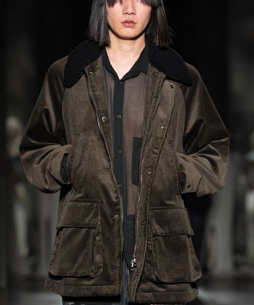 Juha（ユハ） ブルゾン アウター BOA COLLAR CORDUROY JACKET メンズ