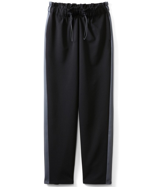 IEDIT（イディット） パンツ 布はく見えカットソー素材のサイドライン