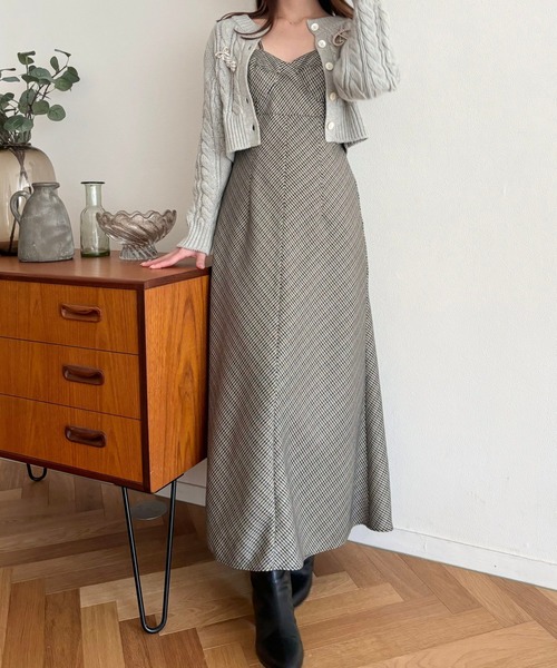 DEICY（デイシー） ワンピース チェックビスチェワンピース : ZOZOTOWN