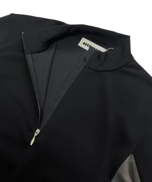 DECEMBERMAY ポロシャツ ポロ Pique High neck Zipper