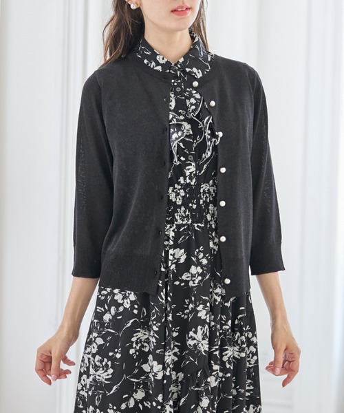 tocco closet カーディガン 「ZOZO限定カラー」シアーラメカーディガン 