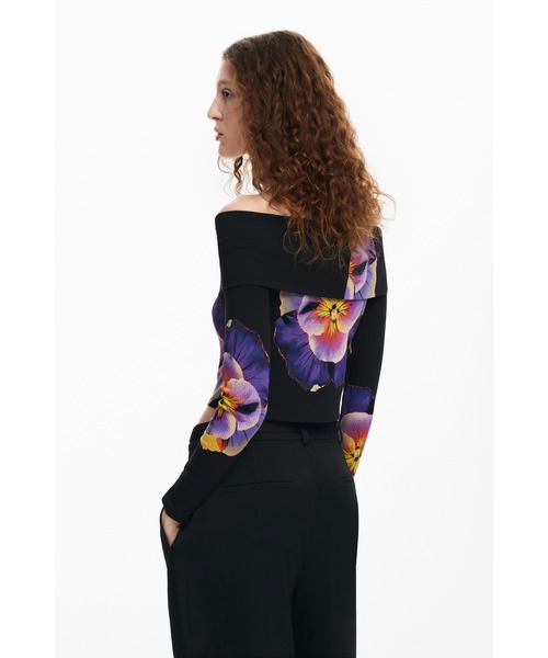 tシャツ PENSEELACROIX Tシャツロングスリーブ レディース Desigual tシャツ PENSEELACROIX Tシャツロングスリーブ