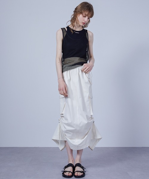 タンクトップ ノースリーブ 「ELOOPS」メッシュタンクトップ セット